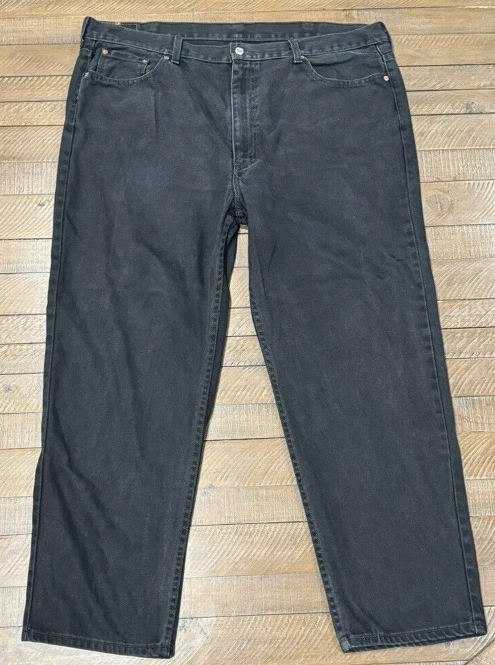 LEVI STRAUSS 550 Waterless Jeans Men 44x30 Straight Leg Black Denim